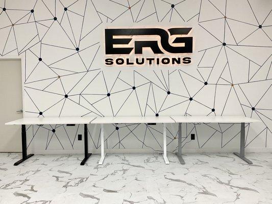 Here at ERG SOLUTIONS we supply from home office to small and large business! All brand new bases and tops!