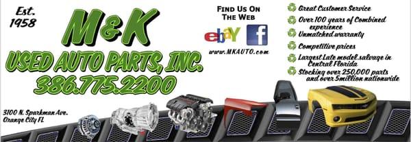 M & K Used Auto Parts Inc