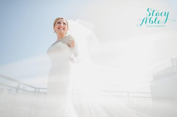 Chicago Rooftop bride