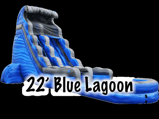 22' blue lagoon waterslide