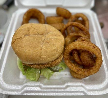 Chicken patty basket