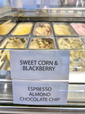 Try the Sweet Corn & BlackBerry!!!!  And the Lavender!