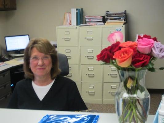 Office manager Mary Zelm