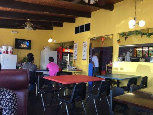 Dining area. Small dine in area.