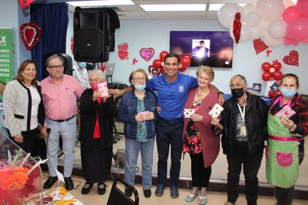 Mayor Francis Suarez City of Miami at De Hostos Senior Center.