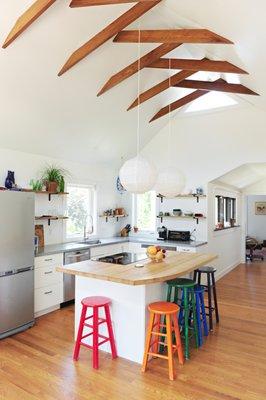 Historic house addition interior view