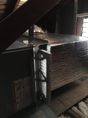 Furnace filter in attic