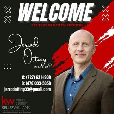 Excited to announce that I have now joined Keller Williams Realty Middle Georgia!

Jerrod Otting- Realtor, CRS, REI
(727)631-1938 cell