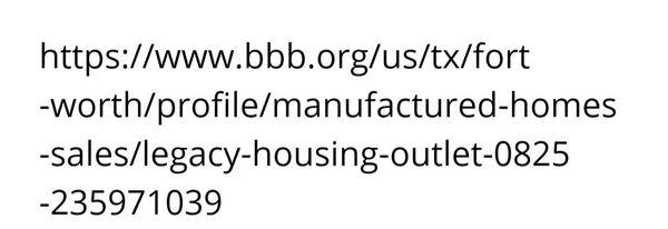 BBB LISTING. you'll need this to find out their reputation