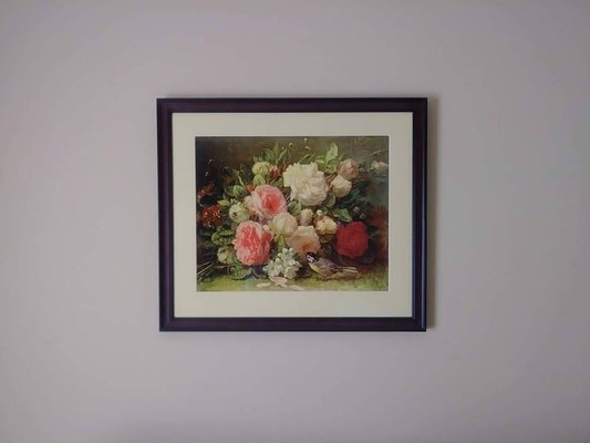 Picture framed in Mahogany Scoop, made by Decor Moulding. We have hundreds of mouldings in stock  & thousands more an order away. Come look!