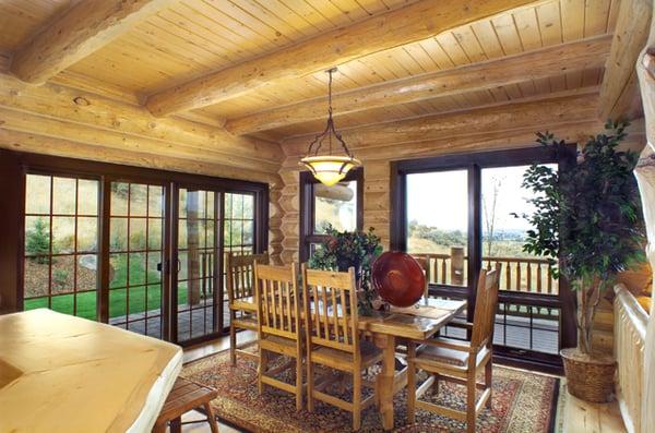 Custom Log Home Interior