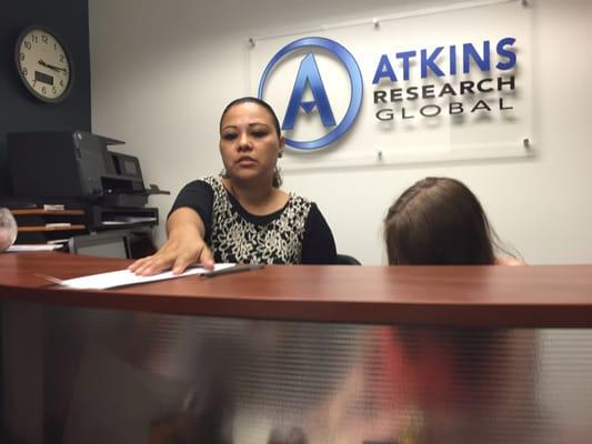 The front desk of Atkins Research Global