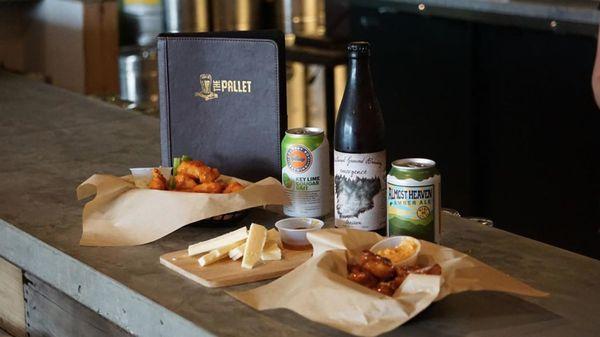 Pair unique craft beers with our Pallet Cleanser food menu.