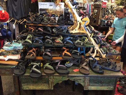 Endless selection of chacos