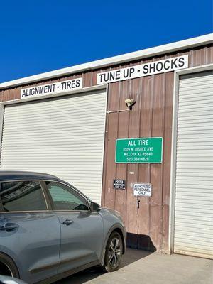 All Tire Shop- I don't know how to do a Yelp review, but this shop was wonderful, as were all the other tire stores in your town.