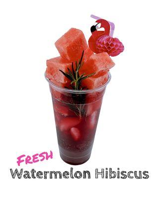 [Handcrafted Signature Beverage] Fresh Watermelon Hibiscus