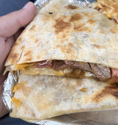 Quesadilla with double meat.