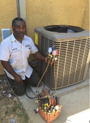 Erick just putting the final touches on the brand New York condenser!