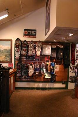 We carry a great selection of Tubbs snowshoes, and rent them too!