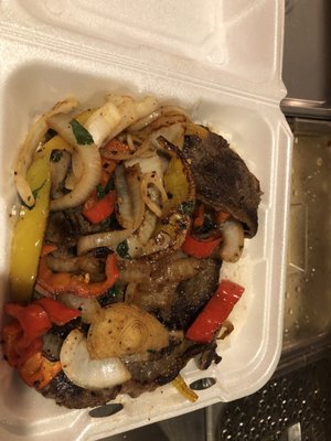 Bistec encebollado