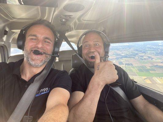 Flying over Hagg lake