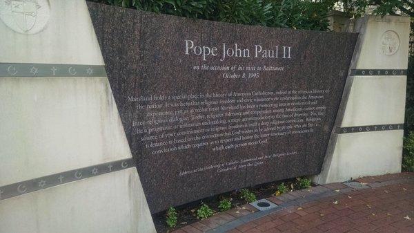 Pope John Paul  II Prayer Garden Description