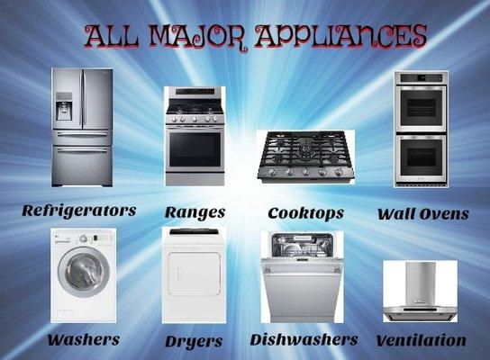 Servicing all Major Appliance types