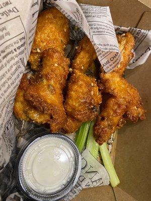 Honey Mustard Chicken Wings w/ Ranch