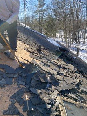 Asphalt shingle roof replacement