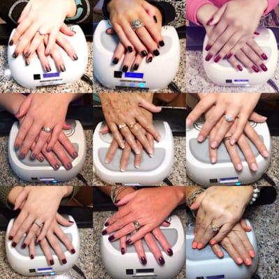 Treat yourself to a shellac gel mani will strengthen your natural nail and long lasting beauty! More info on Facebook!