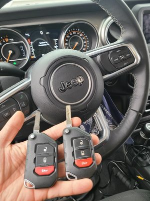 Made new keys for Jeep.