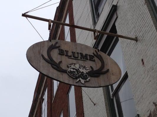 Custom Wood/Dimensional Hanging Sign - BLUME - Lebanon, OH