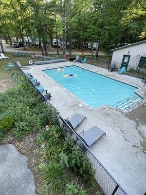 The heated pool