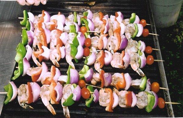 Shrimp kebobs