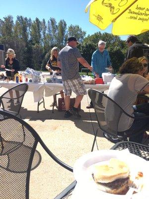 Lunch buffet during Hawkeye games.