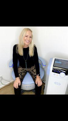 Britta Wetteskind RN, Founder on the Emsella for Pelvic Floor Strengthening.