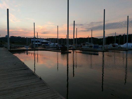 Sunset at Manhattan Yacht Club