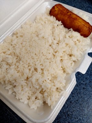 Large portion of rice!