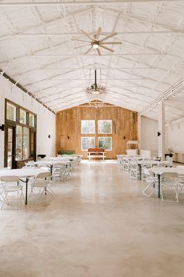 Interior of the Reception Barn