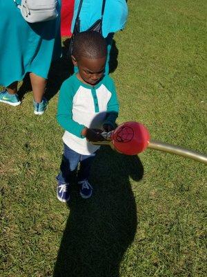 Balloon time for the little one