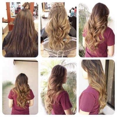 From brown to ombré