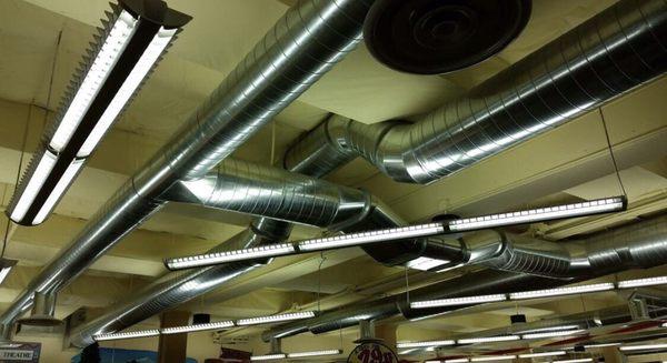 Commercial duct work install