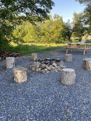 Fire pit area