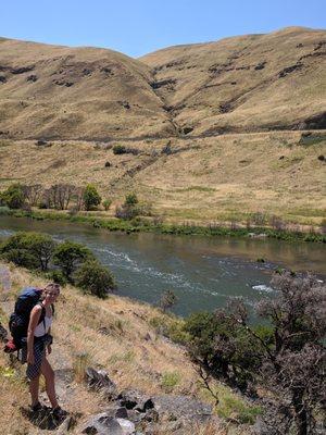 Backpacking the Deschutes River.