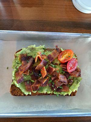 Avocado toast with $3 bacon