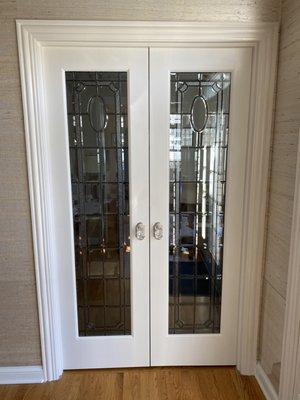 Our pair of custom made Vintage Doors installed and admired every day.