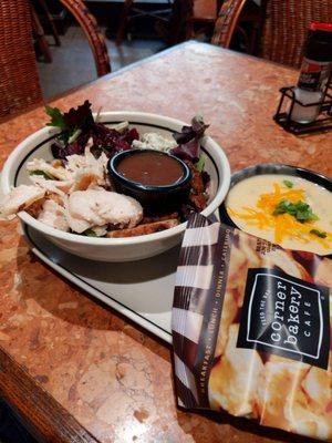 Harvest salad and baked potato soup! Looks great from here