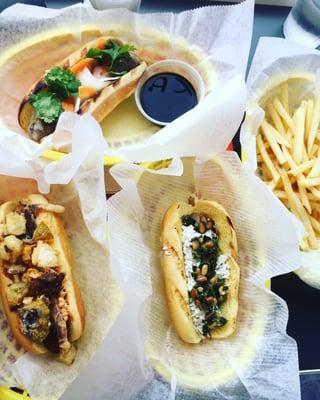 Date night with the banh mi dog, lamb merguez dog, RVA dog