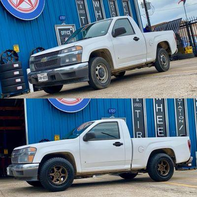 Check out this Wheel upgrade on a Colorado! 17x9 245/65/17