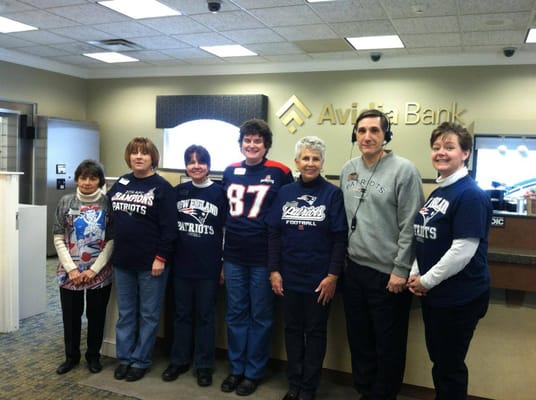 The Marlborough Branch is ready to cheer on the Patriots!